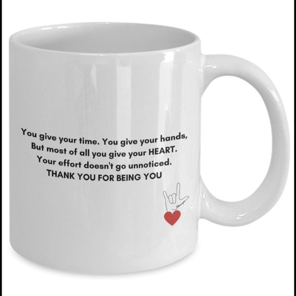 Sign Language Interpreter Gift - Mug for ASL Interpreter Appreciaton - Picture 3 of 5